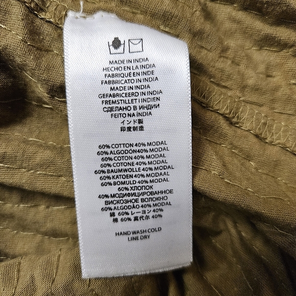 Michael Kors Chainmail Gold Studded Grunge Lined Midi Shimmer  XXS RN # 111818 - Picture 7 of 8